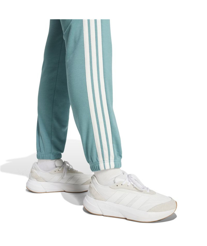 Calça adidas 3 Bandas Ft Cf Mulher Azcepo / Branco