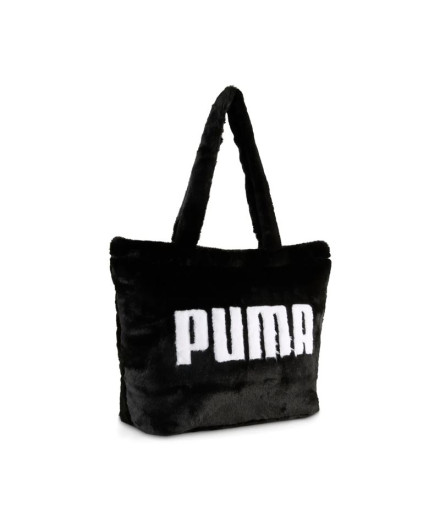 Mochila Puma Up Faux Fur Shopper Preto Mulher