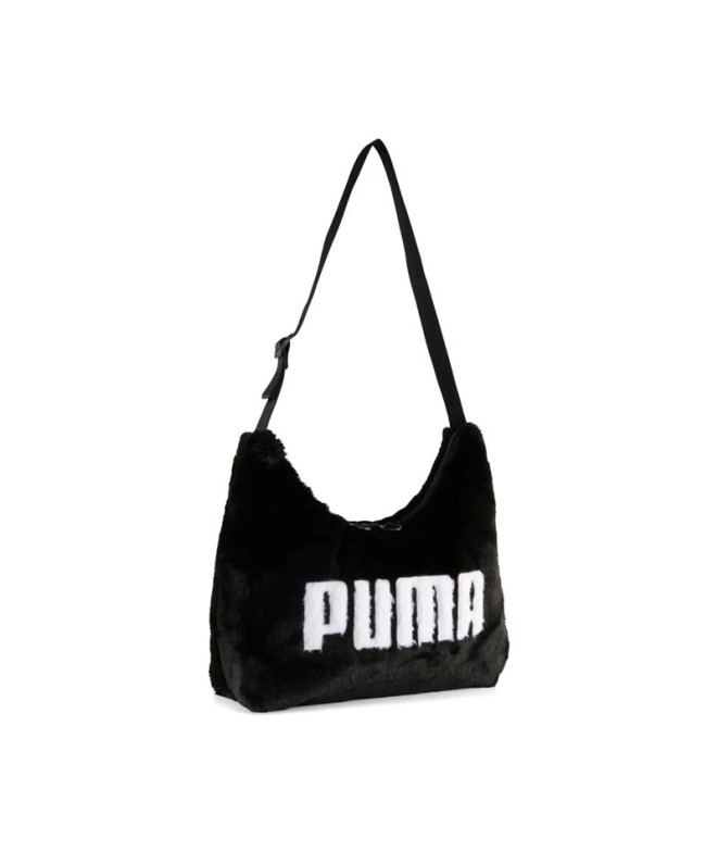 Sac à dos Puma Up Faux Fur Slouchy Noir Femme