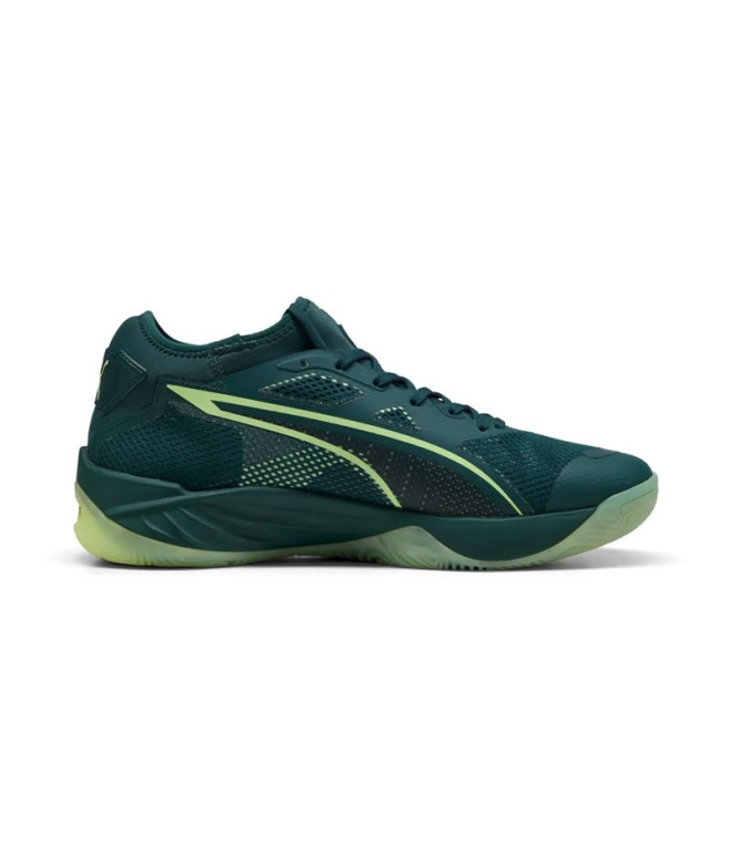 Chaussures de Futsal Puma Eliminate Nitro Sqd Vert Terrain Fi Homme