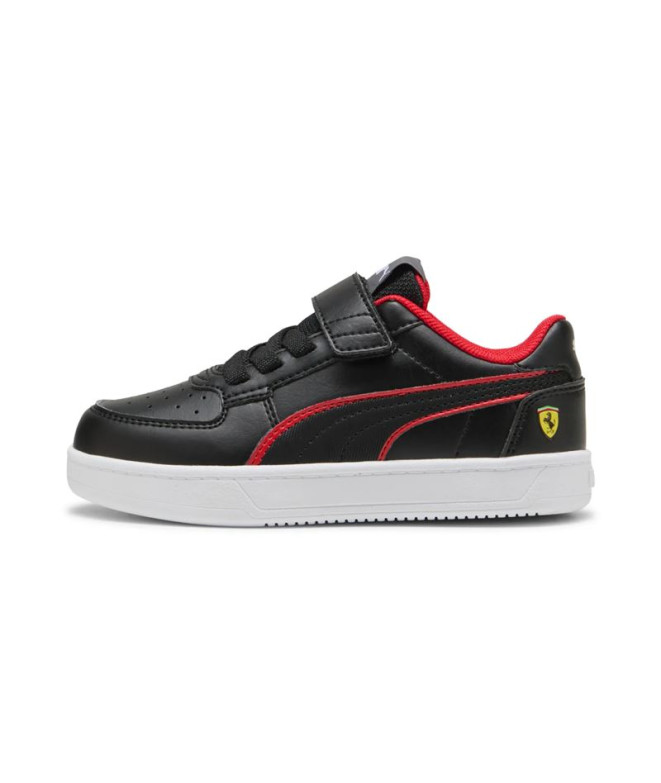 Sapatilhas Puma Ferrari Caven 2.0 Ac Preto-Vermelho Infantil