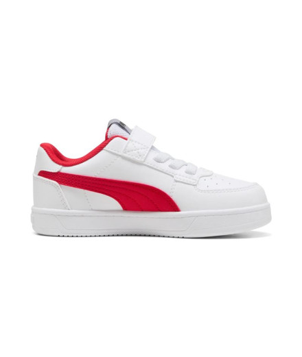 Chaussures Puma Ferrari Caven 2.0 Ac Blanc-Rouge Enfant 2