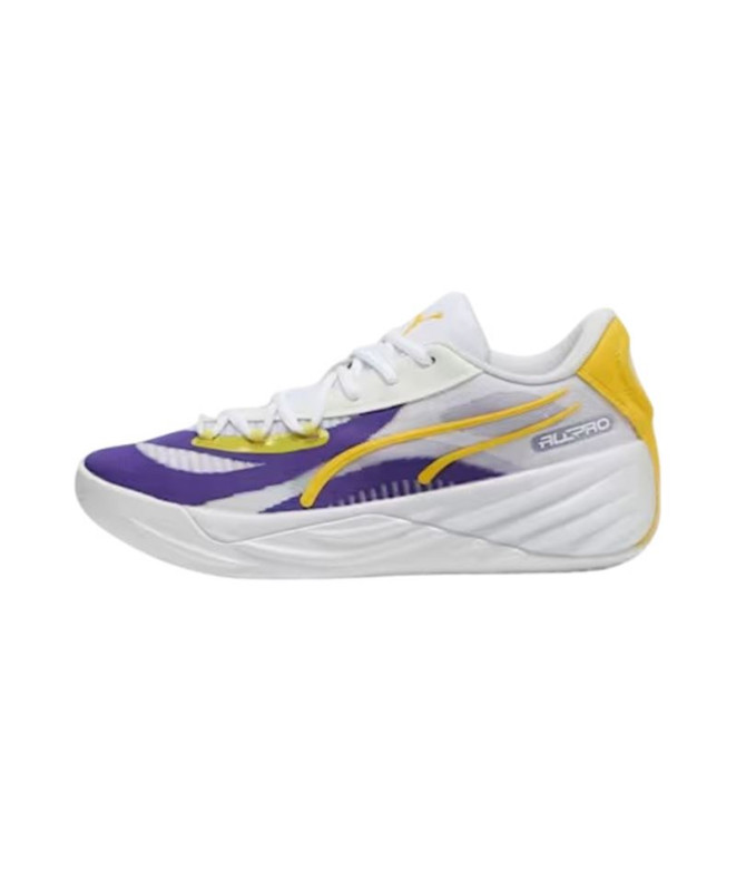 Chaussures de Basket-ball Puma Allro Nitro Homme eam Violet-Pelé Jaune