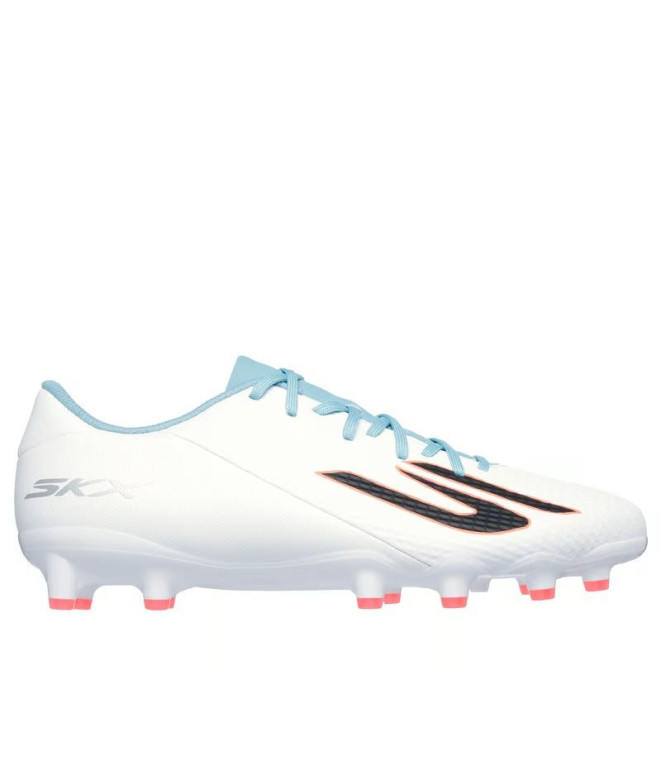 Botas de fútbol Skechers Skx_2 Academy Ag Hombre Blanco/Turquesa