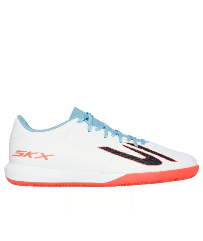 Zapatillas de fútbol sala Skechers Skx_2 Club Ic Hombre Blanco/Turquesa