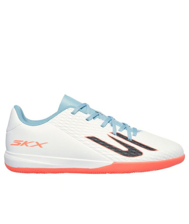 Zapatillas de fútbol Sala Skechers Skx_2 Jr Youth Ic Niño Blanco/Coral