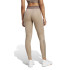 Mallas de Fitness adidas Hyg Rib 1/1 L Mujer Marrón