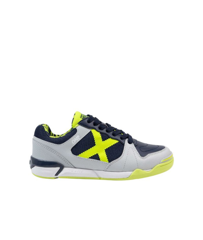 Chaussures Futsal Munich One Kid 76 Enfant Gris