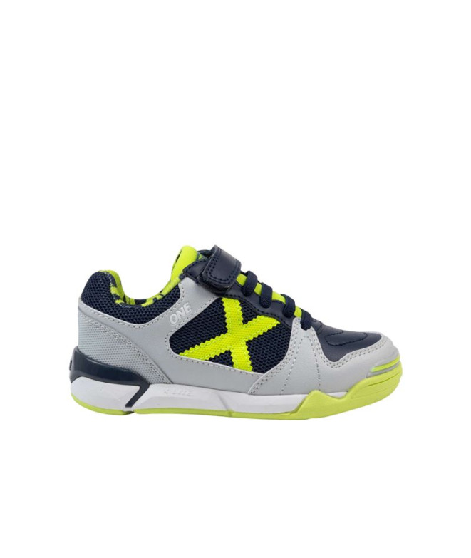 Chaussures Futsal Munich One Kid Vco 76 Enfant Gris
