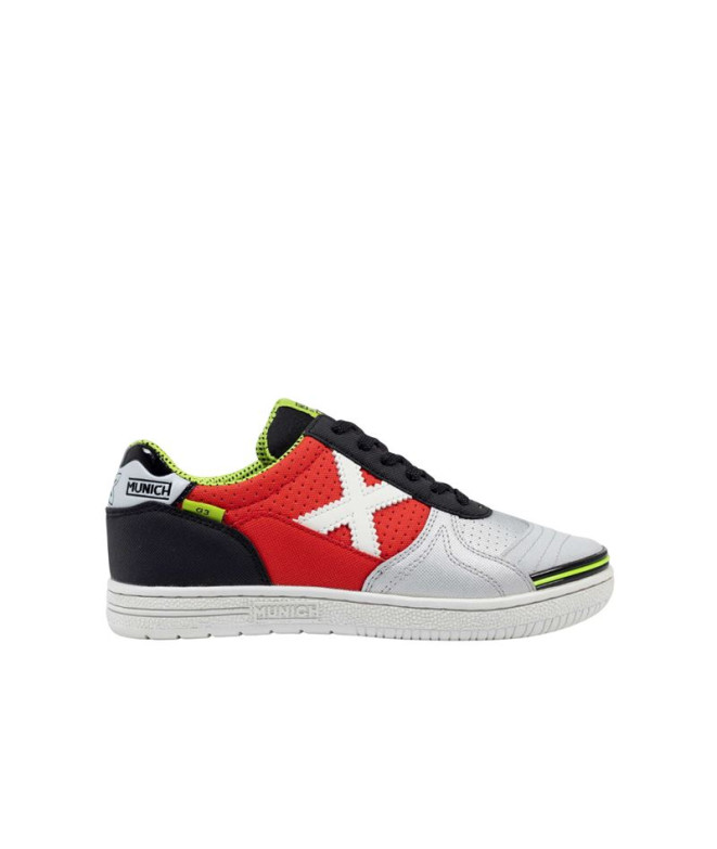 Zapatillas Fútbol sala Munich G-3 Kid 446 Infantil Plata