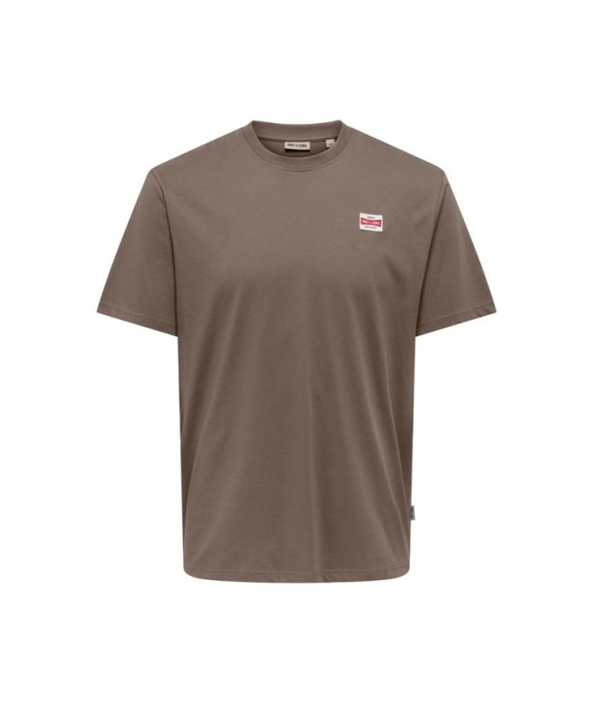 T-shirt Only & Sons Onsdawson Reg Ss Vd Falcon Homme