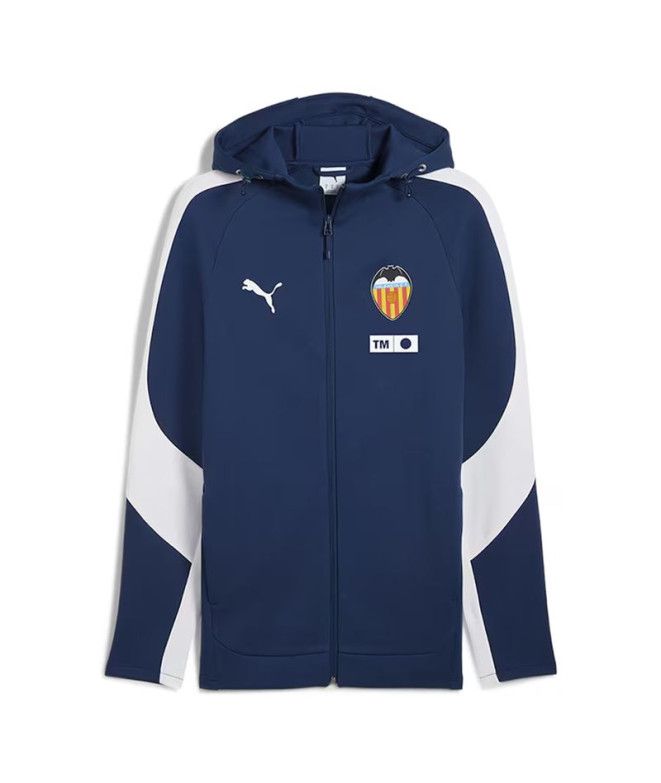 Chaqueta Puma Valencia.C.F Evostripe 25/26 Hooded Azul