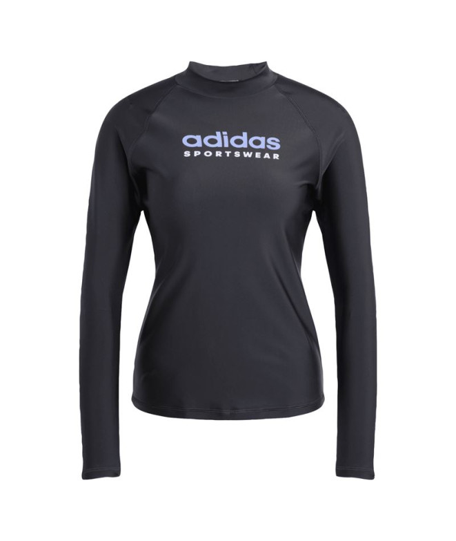 Maillot de bain de Natation adidas Rashgd Ls Femme Noir