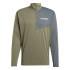 Camiseta de Montaña adidas Mt Halfz Ls Hombre Verde Oscuro
