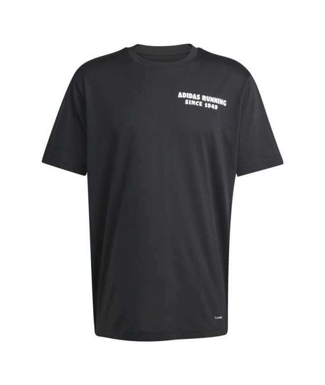 Camiseta de Running adidas Taco Homem Preto