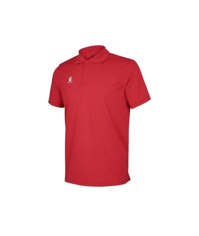 Polo de Futebol Kelme Manga Curta Polo Homem Burgundy
