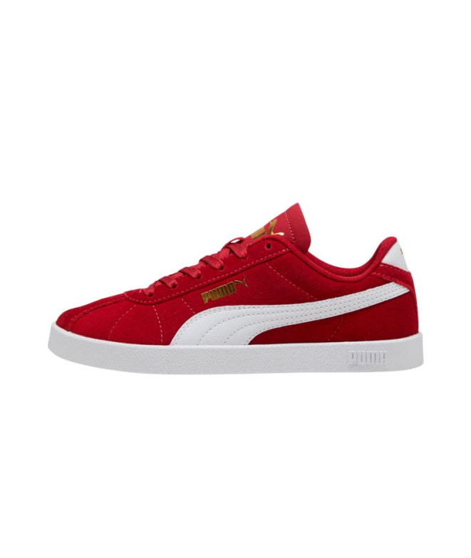 Sapatilhas Puma Club II Dark Crimson Branco Menino