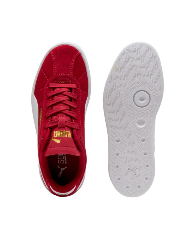 Chaussures Puma Club II Dark Crimson Blanc Enfant