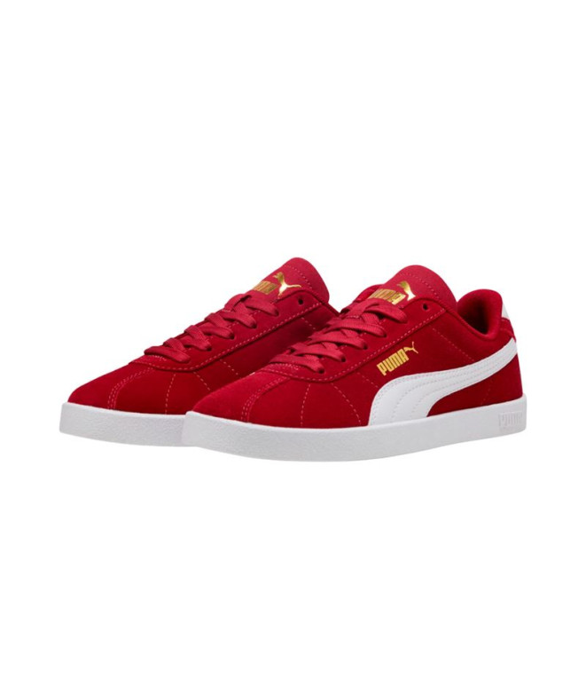 Chaussures Puma Club II Dark Crimson Blanc Enfant
