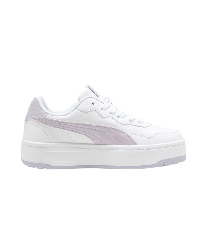 Sapatilhas Puma Court Lally Skye Branco-Lilás Cr Mulher