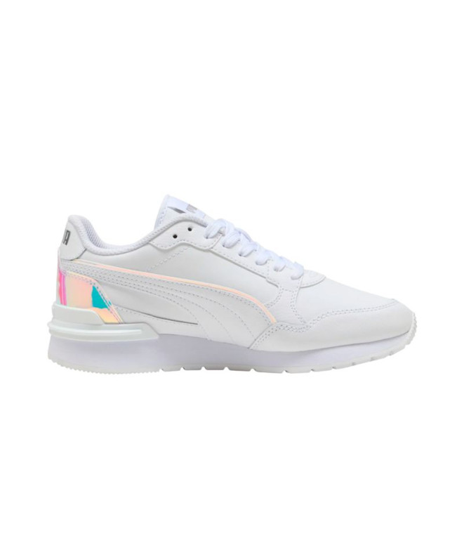 Zapatillas Puma St Runner V4 Holo Blanco Niña