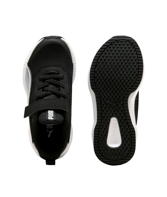 Chaussures Puma Flyer 3 Ac+ Ps Noir Blanc Enfant