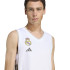 Camiseta Tirantes de Basquetebol adidas Real Madrid Bb Homem Branco