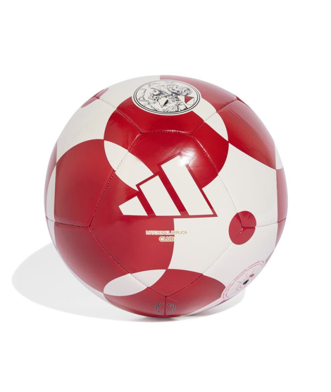 Balle de Football adidas Ajax Clb Domicile Blanc/Rouge