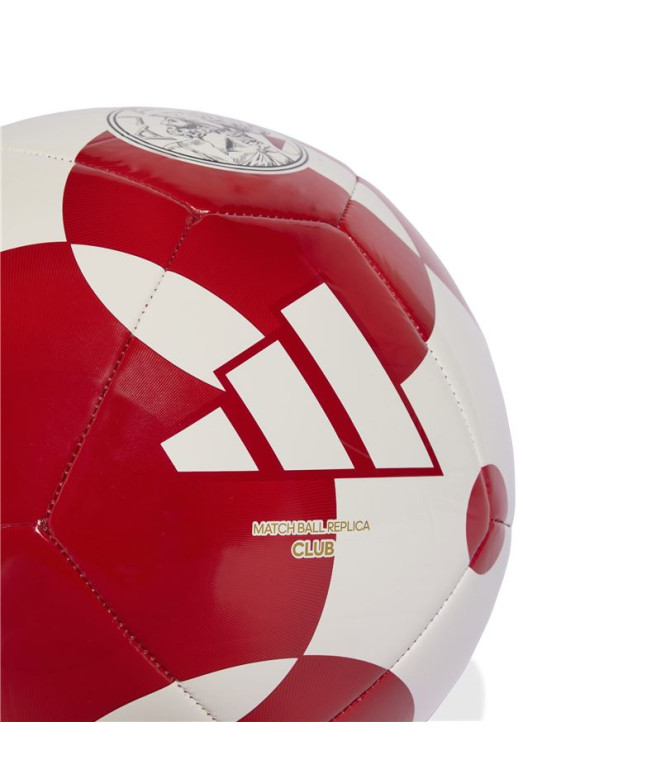 Balón de Fútbol adidas Ajax Clb Home Blanco/Rojo