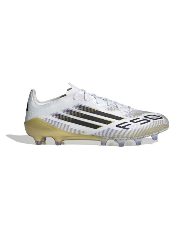 Bottes de Football adidas F50 Elite Ag Blanc