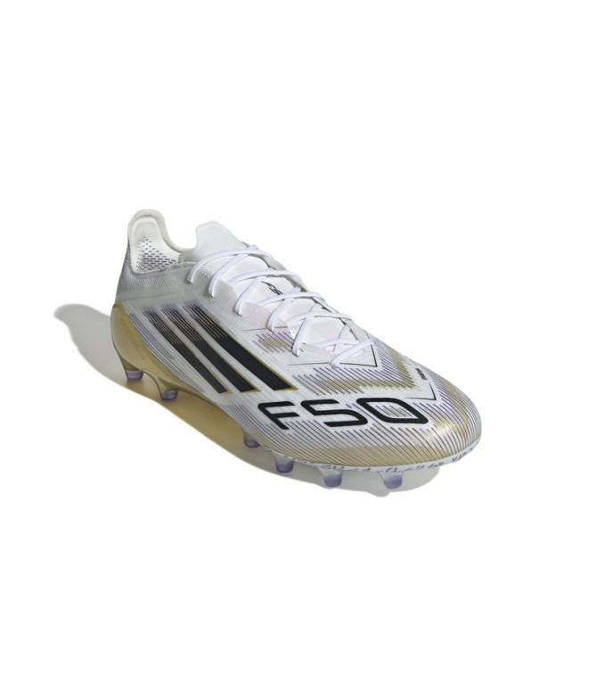 Bottes de Football adidas F50 Elite Ag Blanc