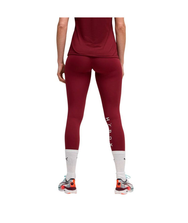Mallas de Fitness Puma X Hyrox Shape Mujer Granate