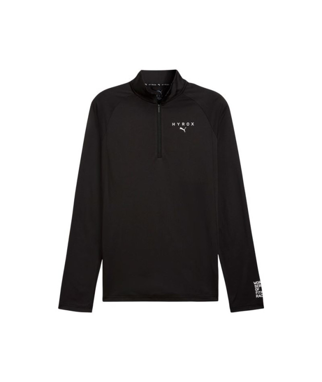 T-shirt de Fitness Puma X Hyrox 1/4 Z Homme Noir