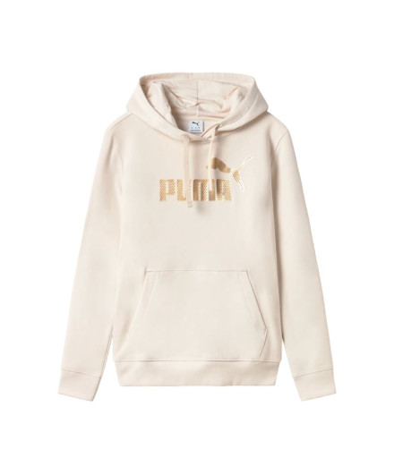 Sudadera Puma Ess+ Textured Foil Beige