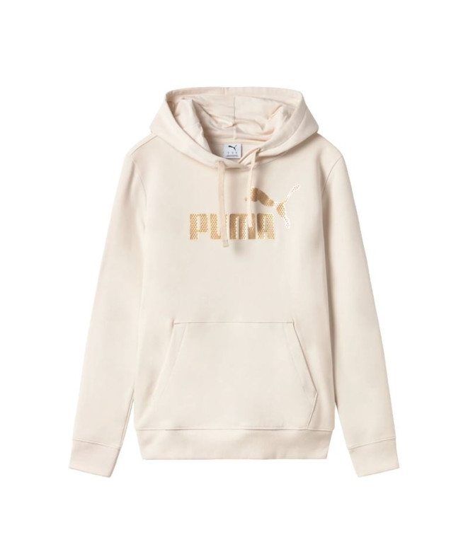 Sweat Puma Ess+ Textured Foil Beige