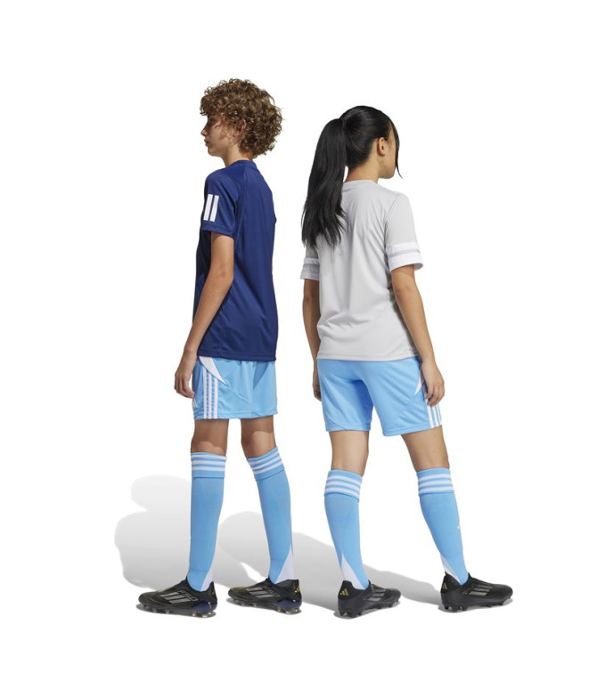 Calça de Futebol adidas Tiro24 Sho Infantil Azul