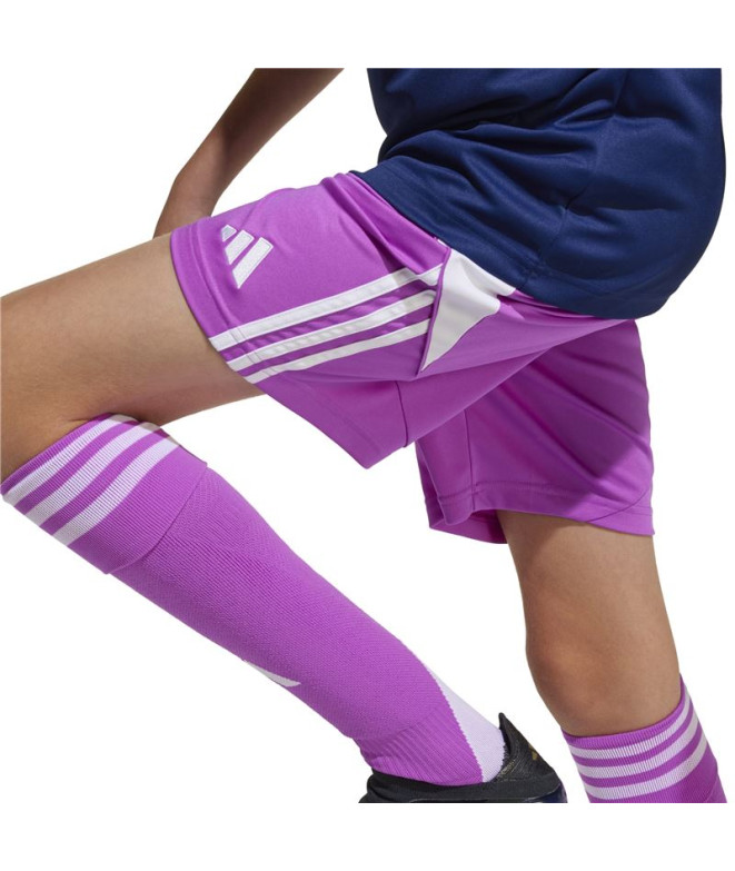Calça de Futebol adidas Tiro24 Sho Infantil Roxo