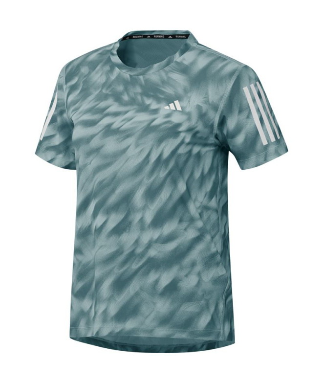 Camisa de Running adidas Otr Aop Tee Mujer Verde