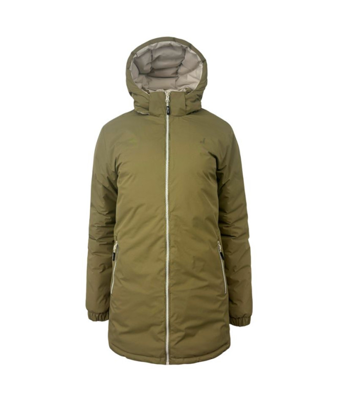 Anorack Joluvi Dipa Long Mujer Gris Fosil - Crudo Uva Catawba - Antracita