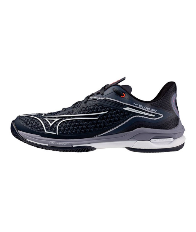 Zapatillas de Pádel Mizuno Wave Exceed Tour 6 Cc Hombre Gris/Blanco/Azul