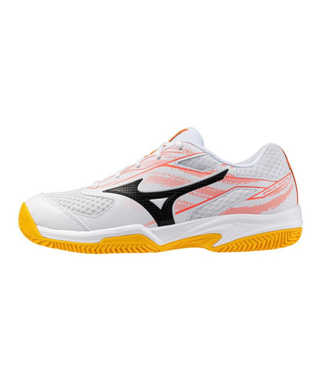 Chaussures de Pádel Mizuno Break Shot 5 Cc Blanc/Bleu/Citron