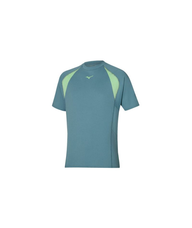 T-shirt De Fitness Mizuno Athletics Oversize Tee Homme Gris Moyen