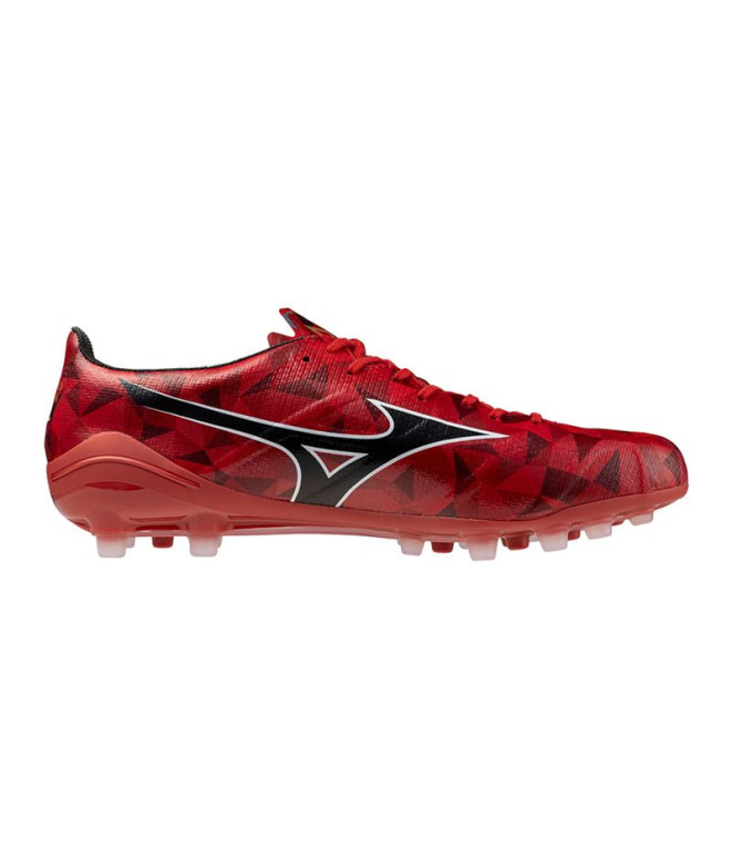 Bottes de Football Mizuno Mizuno Alpha II Japon Ag Rouge/Noir/Or