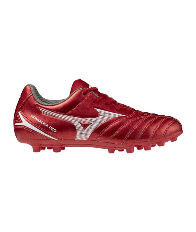 Botas de Fútbol Mizuno Monarcida Neo III Sct Jr Ag Infantil Rojo/Blanco