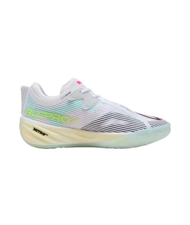 Chaussures de Basket-ball Puma All-Pro Nitro™ 2 Blanc-Menthe