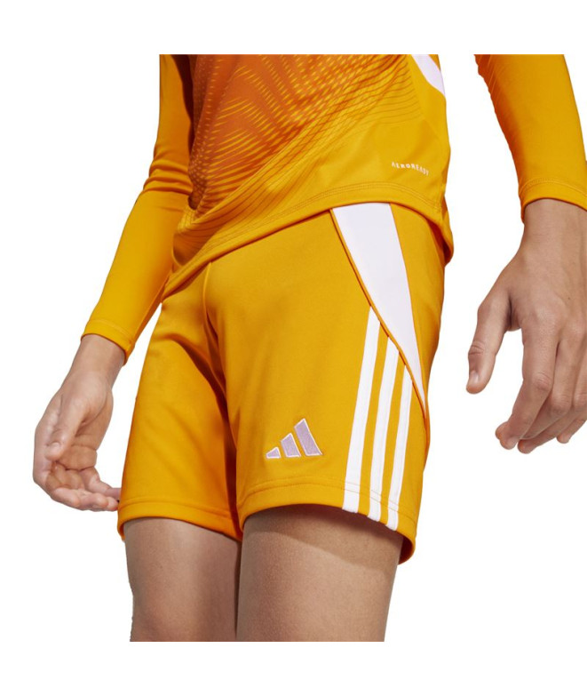 Calça de Futebol adidas Tiro24 Infantil Laranja