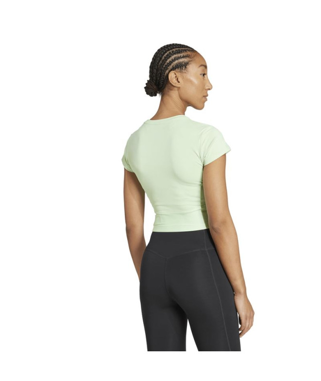 T-shirt de Fitness adidas Hyg Rib Baby Femme Verte