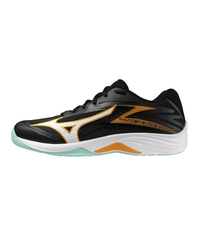 Zapatillas de Voleibol Mizuno Thunder Blade Z Negro/Tangelo/Verde