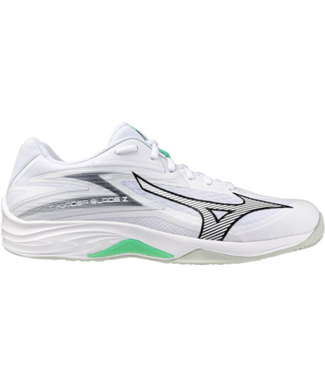 Zapatillas de Voleibol Mizuno Thunder Blade Z Blanco/Negro/Frozen Emerald