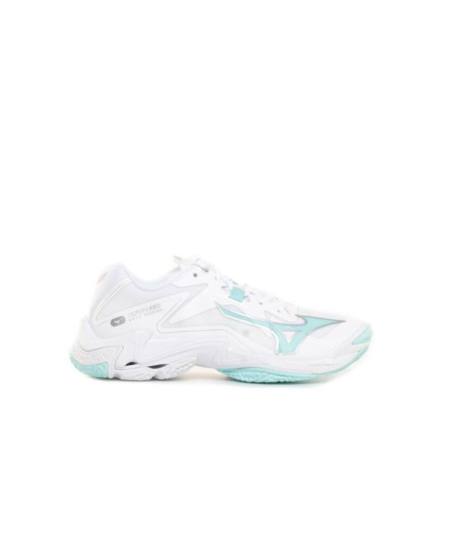 Chaussures de Volley-ball Mizuno Wave Lightning Z8 Femme Blanc/Bleu